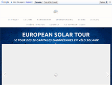 Tablet Screenshot of europeansolartour.com